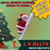 Papá Noel Trepador con Escalera Musical