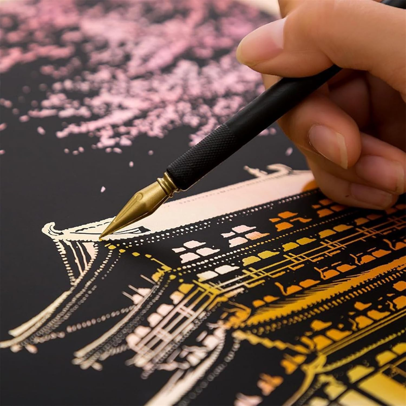 Cuadro de Arte para Rascar – Crea Obras Únicas y Relájate