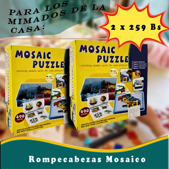 Rompecabezas Mosaico de 490 Piezas
