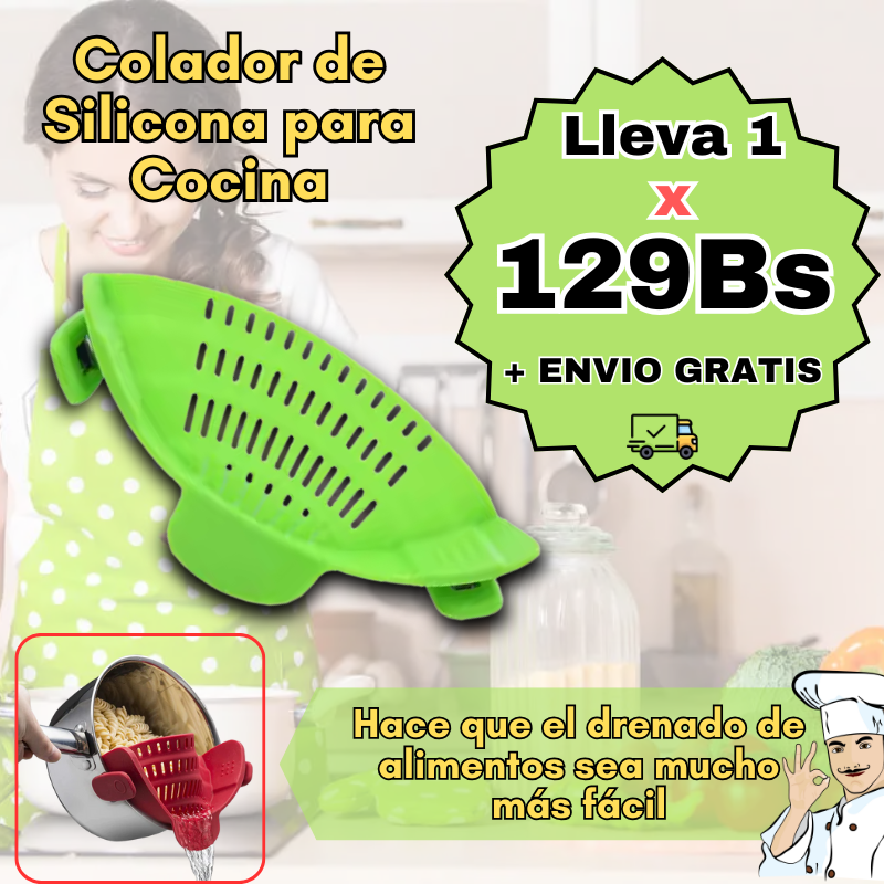 Colador de Silicona para Cocina