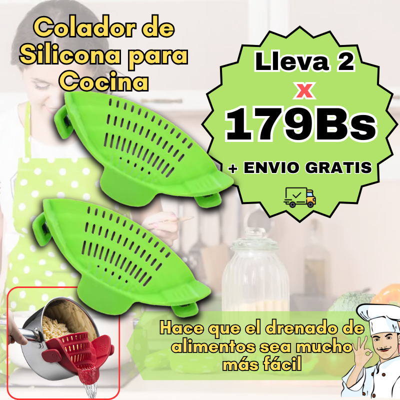 Colador de Silicona para Cocina
