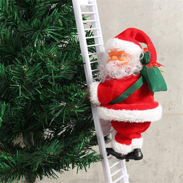 Papá Noel Trepador con Escalera Musical